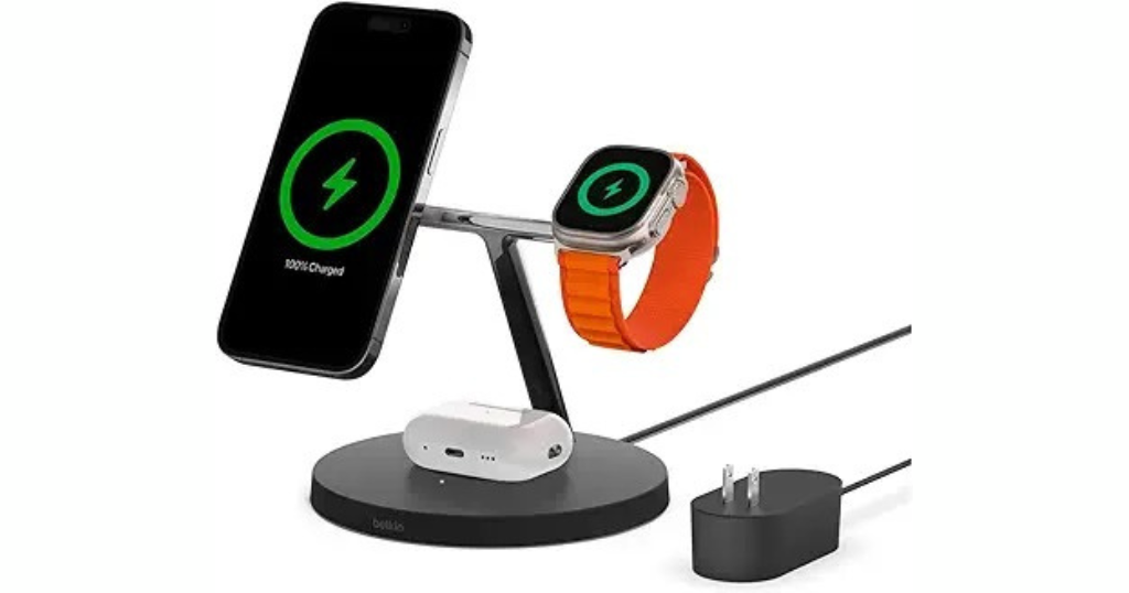 Belkin Boost Charge Pro 3-in-1 Wireless Charging Pad with MagSafe